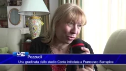 Pozzuoli     Una gradinata dello stadio Conte intitolata a Francesco Serrapica