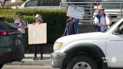 Community gathers In Grover Beach to protest ICE involved shootings
