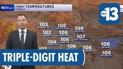 Still Hot in Las Vegas with Wind Gusts Up to 30 MPH