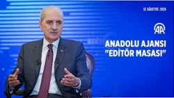 Speaker of the Grand National Assembly of Türkiye Numan Kurtulmuş evaluates the agenda on Anadolu...