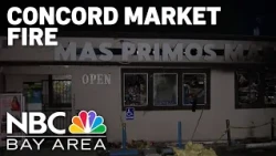 Overnight fire damages Concord market