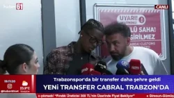 Trabzonspor's new signing Sidny Cabral has arrived in Trabzon