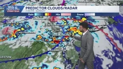 Mostly cloudy overnight, showers & storms return Sunday