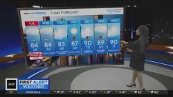 Strong storms moving into Maryland on Tuesday