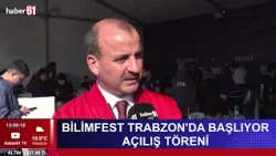Trabzon Provincial Director of National Education Hasan Uygun speaks to Haber61 at Trabzon Scienc...