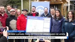 Last Mile Fiber Optics will benefit over 8,000 families across 33 rural communities in Aysén