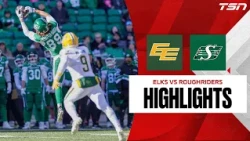 CFL WEEK 21: Edmonton Elks vs. Saskatchewan Roughriders | Full Highlights