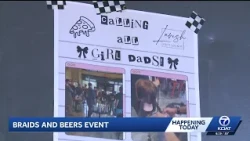 Albuquerque dads learn braiding skills at pizza shop event