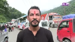 पृथ्वी राजमार्गअन्तर्गत धादिङको गलौंदीमा सडक भासिएपछि दोहोरो मारमा यात्रु | AP REPORT | AP1HD