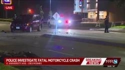 Motorcyclist killed in crash on Des Moines’ east side
