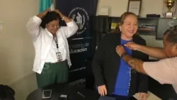 Rosalinda Cajas se refiere al cambio en la dirección de la DIDEDUC Suchitepéquez