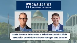 Charles River Regional Chamber presents: State Senate Primary Debate: Brownsberger & Lander, 8/20/26