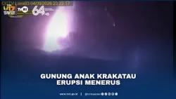 Gunung Anak Krakatau Erupsi Menerus