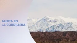 Orange alert for snowfall in the Cuyo mountain range