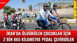 They pedaled 2,865 kilometers for the children killed in Iran
