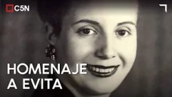 Tribute to MARÍA EVA DUARTE DE PERÓN in MORENO 74 years after her passing