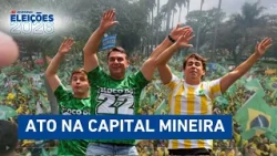 Flávio Bolsonaro reúne apoiadores em motocarreata em Belo Horizonte | ELEIÇÕES 2026