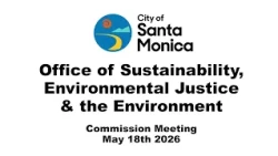 Commission on Sustainability, Environmental Justice and the Environment Meeting -  May 18th, 2026
