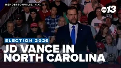 JD Vance campaigns for Republican candidates in western North Carolina