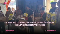 POLRES BELU BERSAMA PEMDA BELU SERAHKAN BANTUAN KEPADA KORBAN GEMPA DI FLORES