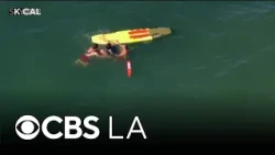 Suspect jumps into ocean after running away from police on Will Rogers State Beach