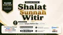 Witr Sunnah Prayer - 🎙 Ustadz Sufyan Bafein Zen may Allah protect him
