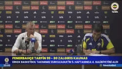 Başantrenörümüz Sarunas Jasikevicius’un Zalgiris Kaunas maçı sonrası açıklamaları