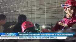 Woman from Pemalang Nearly Jumps from Purwokerto Flyover, Rescued by Locals and Firefighters