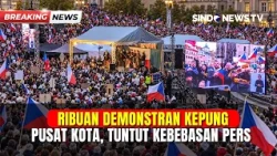 DEMO BESAR DI CEKO! Ribuan Demonstran Kepung Pusat Kota Praha, Tuntut Kebebasan Pers | BREAKING NEWS