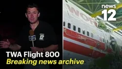 TWA Flight 800 explosion: First breaking news report from the scene
