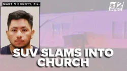 SUV slams into Martin County church as driver faces DUI and fleeing charges