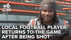 East High football player returns to field after surviving shooting
