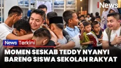 Momen Seskab Teddy Kunjungi Sekolah Rakyat, Nyanyi Bareng Siswa Sekolah Rakyat hingga Cek Asrama!