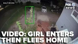 Surveillance video shows teen girl entering then fleeing Baltimore home, homeowner says