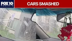 Large hail pounds car in north Phoenix | FOX 10 Phoenix