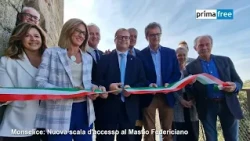 Monselice. Inagurata la nuova scala per salire sul Mastio Federiciano