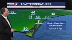 Mostly Clear and Chilly Tonight in the Cape Fear