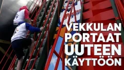 Kalle Palander ja Toni Nieminen ottivat mittaa Vekkulan portaissa