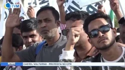 CASTEL VOLTURNO   PROTESTA NO CPR
