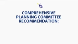 Comprehensive Planning Committee Recommendation: September 2026