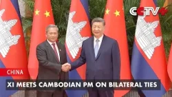 Xi Meets Cambodian PM on Bilateral Ties