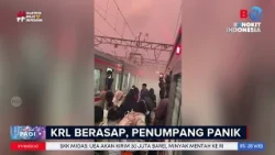 Bogor-Bound Commuter Line Emits Smoke and Explosions at Station