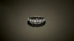 Raffinierter 0,5ct Diamant 9K Gold Ring, 1,81g