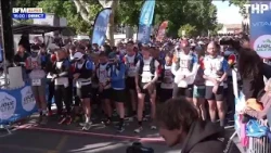 Le départ du Trail de Haute-Provence sur BFM DICI