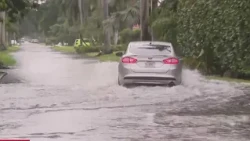 Standing water creates road hazards in parts of South Florida