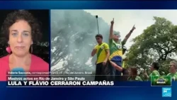 Flávio Bolsonaro cierra su campaña con una marea amarilla y verde en Río de Janeiro • FRANCE 24