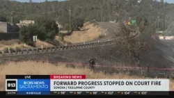 Crews continue to battle Dove Fire after quickly handling nearby Court Fire in Sonora