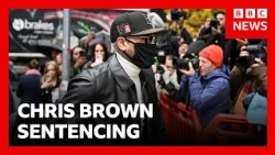 Chris Brown given suspended eight-month prison sentence over nightclub attack | BBC News