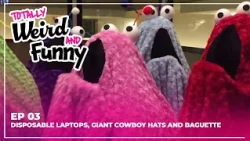 Totally Weird and Funny | S1 E03 |  Disposable Laptops, Giant Cowboy Hats and Baguette Slippers