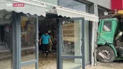 Pendik'te hafriyat kamyonu eczaneye daldı: 7 yaralı